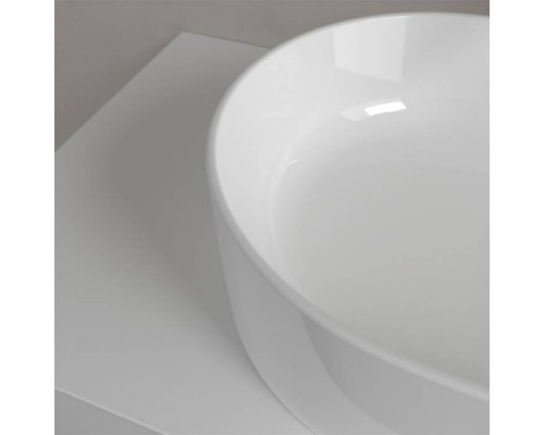 VilleroyBoch Collaro Раковина накладная, 56x36х14.5см., без отв., цвет: альпийский белый. 4A195601