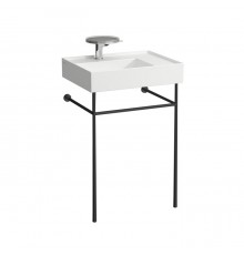 Laufen Kartell Консоль 53.5х44х79см, с раковиной на 1 отв,, напольная, покрытие LLC, цвет: черный матовый. 3.8533.5.450.000.1,  8.1033.4.400.111.1