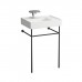 Laufen Kartell Консоль 53.5х44х79см, с раковиной на 1 отв,, напольная, покрытие LLC, цвет: черный матовый. 3.8533.5.450.000.1, 8.1033.4.400.111.1