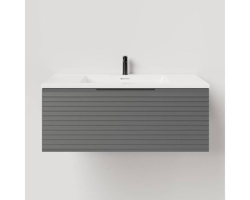 Salini Touch Тумба подвесная 80х50х32см., с раковиной, 1 ящик, гор. фрез., цвет: Anthracite. T800H1AON203