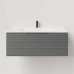 Salini Touch Тумба подвесная 80х50х32см., с раковиной, 1 ящик, гор. фрез., цвет: Anthracite. T800H1AON203
