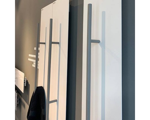Antrax Teso Полотенцесушитель электрический 25x150H см, рейлинг: хром, цвет: белый матовый. ECTSV150001T/BCOR