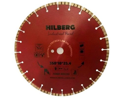 Диск алмазный Hilberg 350*25,4 Industrial Hard HI808 Диск алмазный Hilberg 350*25,4 Industrial Hard HI808