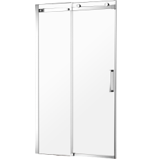 Душевая дверь в нишу AQUAme AQM4201F-12 120 см, профиль хром, стекло прозрачное