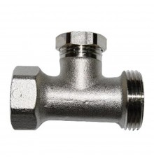 Клапан запорный SR Rubinetterie прямой ВР-НР 1/2 х3/4 ,без хвостовика M514-1500N000