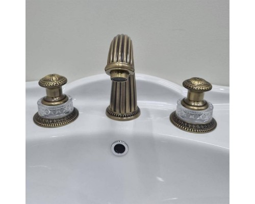 DevonDevon Excelsior Swan Смеситель для раковины на 3 отверстия, цвет: античная латунь. EXC-SW101OTS DevonDevon Excelsior Swan Смеситель для раковины на 3 отверстия, цвет: античная латунь. EXC-SW101OTS
