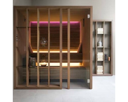 Effegibi Yoku S Shelf Сауна 202x180х214см, угловая SX, цвет: термообработанная древесина. SA 70 10 0012 Effegibi Yoku S Shelf Сауна 202x180х214см, угловая SX, цвет: термообработанная древесина. SA 70 10 0012