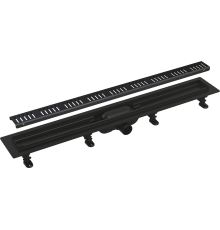 Душевой трап (лоток) AlcaPlast APZ19 APZ19BLACK-550 с решеткой и опорами