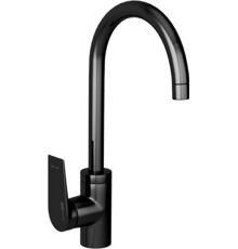 Смеситель для кухни Wasserkraft Glan 6607 + Дозатор для кухонной мойки Wasserkraft K-8099BLACK с емкостью для губки