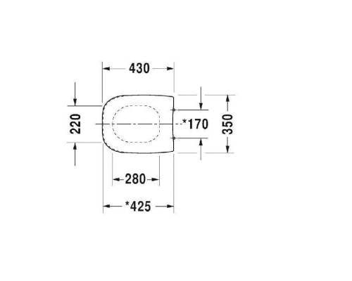Duravit D-CODE Сиденье для унитаза, без микролифта, цвет: белый. 0067310000 Duravit D-CODE Сиденье для унитаза, без микролифта, цвет: белый. 0067310000