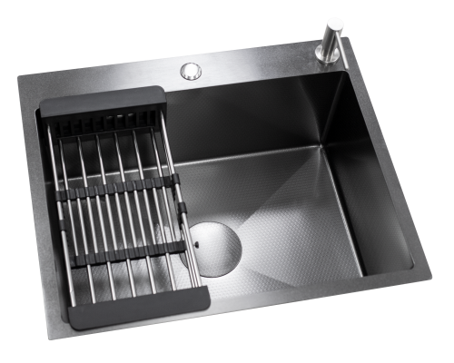 Мойка кухонная Esbano Cascade-M оружейная сталь