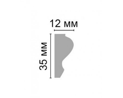 Молдинг гладкий DECOMASTER A033 (35*12*2000мм) Молдинг гладкий DECOMASTER A033 (35*12*2000мм)