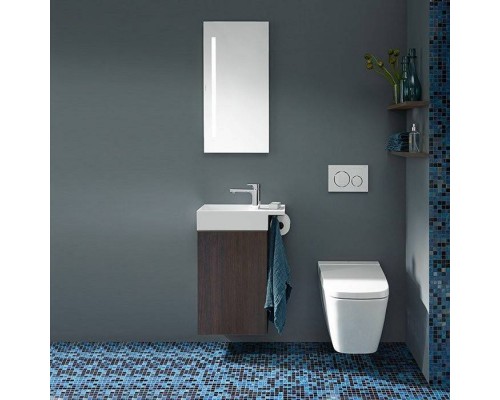 Burgbad Yumo База подвесная 50х72х26 см, с раковиной, 1 отв., крючок, держ т/б, цвет: Velvet walnut. SFKP051 L F3722 C0001*1