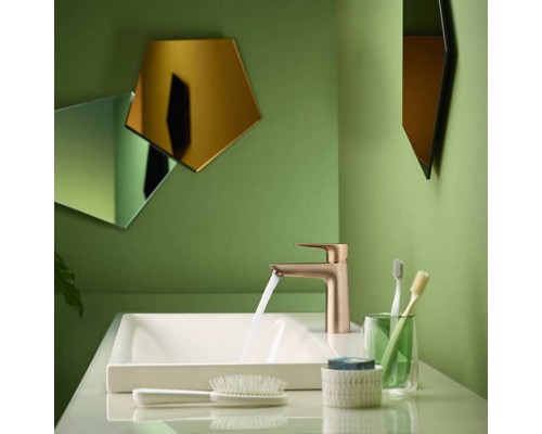 Hansgrohe Talis E Смеситель для раковины, 1 отв., без донного клапана, цвет: шлифованная бронза. 71712140 Hansgrohe Talis E Смеситель для раковины, 1 отв., без донного клапана, цвет: шлифованная бронза. 71712140