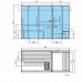 Effegibi Logica Filo СаунаХаммам 300x137х211см, угловая SX, цвет: Stone. LO 71 03 0002