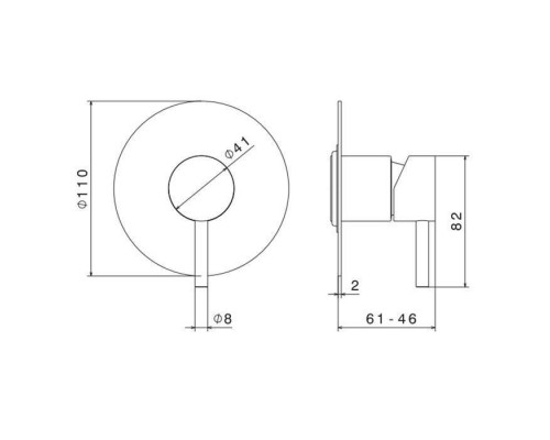 Newform X-STEEL 316 Смеситель для душа, встраиваемый, цвет: INOX. 69675EX.50.050