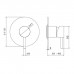 Newform X-STEEL 316 Смеситель для душа, встраиваемый, цвет: INOX. 69675EX.50.050