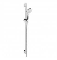 Hansgrohe Crometta Vario Unica Душевой набор: штанга 900mm, ручной душ, 1jet (Rain), шланг, цвет: белый/хром. 26537400