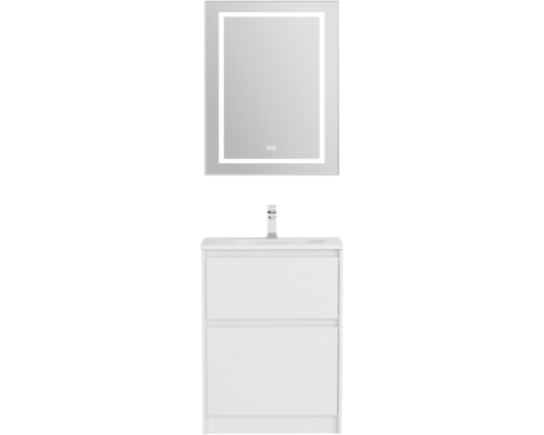 Мебель для ванной комнаты BelBagno Kraft 39 60 напольная, bianco opaco, раковина BB-8099-3-60