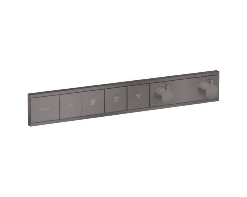 Hansgrohe RainSelect Смеситель для душа, встраиваемый, термостатический, 4 источника, цвет: шлифованный черный хром. 15382340 Hansgrohe RainSelect Смеситель для душа, встраиваемый, термостатический, 4 источника, цвет: шлифованный черный хром. 15382340