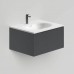 Salini Touch Тумба подвесная 60х50х32см., с раковиной, 1 ящик, верт. фрез., цвет: Anthracite. T600V1AON203