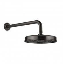 Gessi Venti20 Верхний душ Oslash;20см., с настенным держателем 38.9см., цвет: Black Metal Brushed PVD. 65148#707