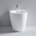 Duravit Me by Starck Биде напольное приставное 37х60см., с 1 отв., с креплением, с WonderGliss, цвет: белый. 22891000001