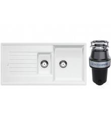 Комплект Мойка Blanco Zia 6S 514742 белая + Измельчитель KUCHENSTERN Muhle