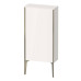 Duravit XViu Шкаф подвесной 50x24x89см, с 1 дверью, 2 стеклянными полками (петли справа), цвет: белый глянцевый/champagne matt. XV9714B1,  XV1306RB122