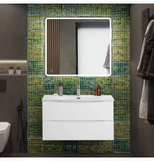 Мебель для ванной комнаты BelBagno Marino-cer-n 90 подвесная, bianco lucido