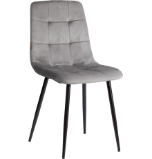 Комплект стульев TetChair Модерн Chilly (mod. JSC-220) велюр dark grey HLR24, ножки черные, 4 шт.