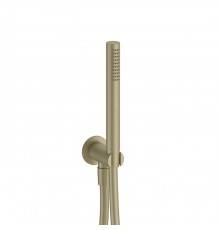 Fantini Nostromo Ручной душ с держателем и шлангом, цвет: Matt British Gold PVD. 86 P6 8093