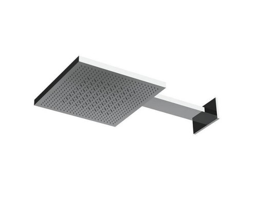 Almar Velvet Верхний душ 30х30см, 2 режима, с настенным держателем, цвет: оружейный металл брашированный PVD. E044277.GM