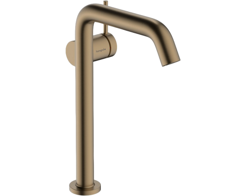 Смеситель для раковины Hansgrohe Tecturis S Fine 240 CoolStart 73370140 шлифованная бронза Смеситель для раковины Hansgrohe Tecturis S Fine 240 CoolStart 73370140 шлифованная бронза