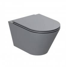 Azzurra Forma Унитаз подвесной 54х37х34см., безободковый, в комплекте с креплением, цвет: Antracite. FMVKSPE00000AN,  FOR1800/F AN/cr