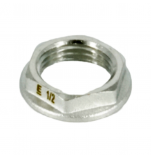 Гайка стопорная, ELSEN, TIN PLATED Metalit, В, 1/2, латунь, с фланцем, CN