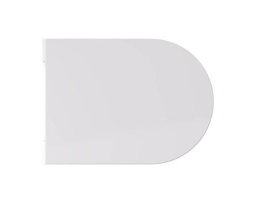 Alice Hide Сиденье с крышкой для унитаза Round, тонкое, с микролифтом, цвет: белый глянцевый/хром. MC3101S