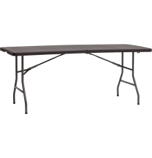Складной стол Stool Group Кейт 180 182х74 см, чемодан, коричневый