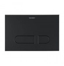 Duravit DuraSystem Клавиша смыва для унитаза, двойной смыв, цвет: черный матовый. WD5001031000