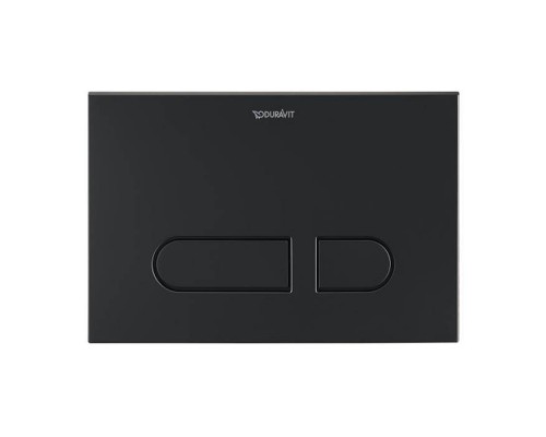 Duravit DuraSystem Клавиша смыва для унитаза, двойной смыв, цвет: черный матовый. WD5001031000 Duravit DuraSystem Клавиша смыва для унитаза, двойной смыв, цвет: черный матовый. WD5001031000