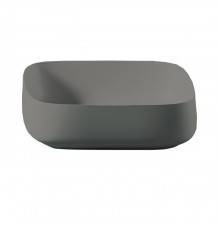 Artceram Cognac Раковина накладная Quadro 55x35 см, Saniglaze, цвет: grigio oliva. COL008 15 34