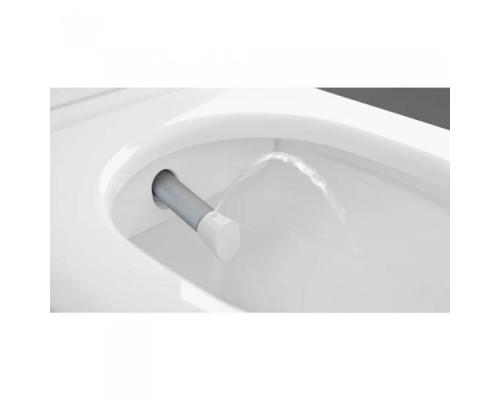 VilleroyBoch Viclean Унитаз-биде 38.5х59.5х36см., подвесной, в комплекте с сиденьем, покрытие CeramicPlus, цвет: альпийский белый. V0E100R1