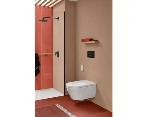 VilleroyBoch Viclean Унитаз-биде 38.5х59.5х36см., подвесной, в комплекте с сиденьем, покрытие CeramicPlus, цвет: альпийский белый. V0E100R1