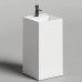 Salini Armonia Square Top Раковина напольная 45х45х90см, слив в стену, выпуск D 503, сифон, декоративная накл. , мат-л: S-Sence, цвет: белый глянцевый. 130511TG слив в стену