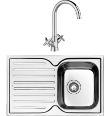 Комплект Мойка IDDIS Strit STR78SDi77S с сифоном + Смеситель Acros ACRSB00i05 хром