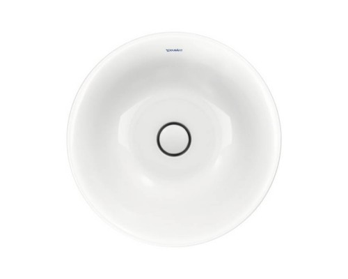 Duravit White Tulip Раковина накладная Oslash;50см, без перелива, без отв., WonderGliss, цвет: белый. 23655000701