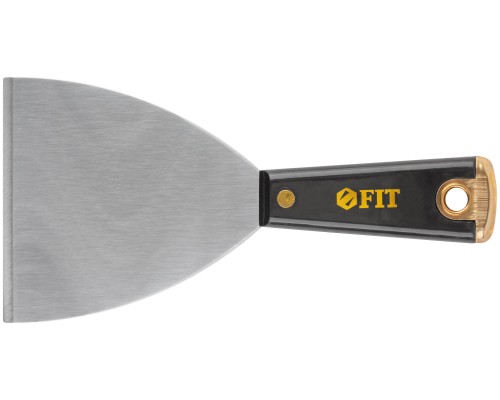 Шпатель для удаления ржавчины Профи, толщ. лезвия 1 мм, пластик.ручка с метал.бойком  4" (100 мм)