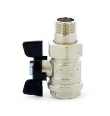 Кран шаровой Bugatti НВ с разъемным соединением NEW JERSEY бабочка 1/2″ 09220004