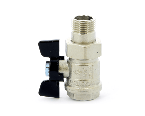 Кран шаровой Bugatti НВ с разъемным соединением NEW JERSEY бабочка 1/2″ 09220004