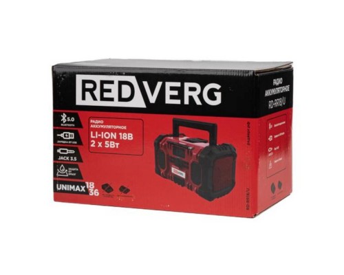 Радио аккумуляторное REDVERG RD-RR18/U (без акк, без з/у) Радио аккумуляторное REDVERG RD-RR18/U (без акк, без з/у)